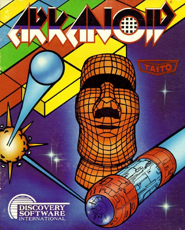 Arkanoid box art for Amiga